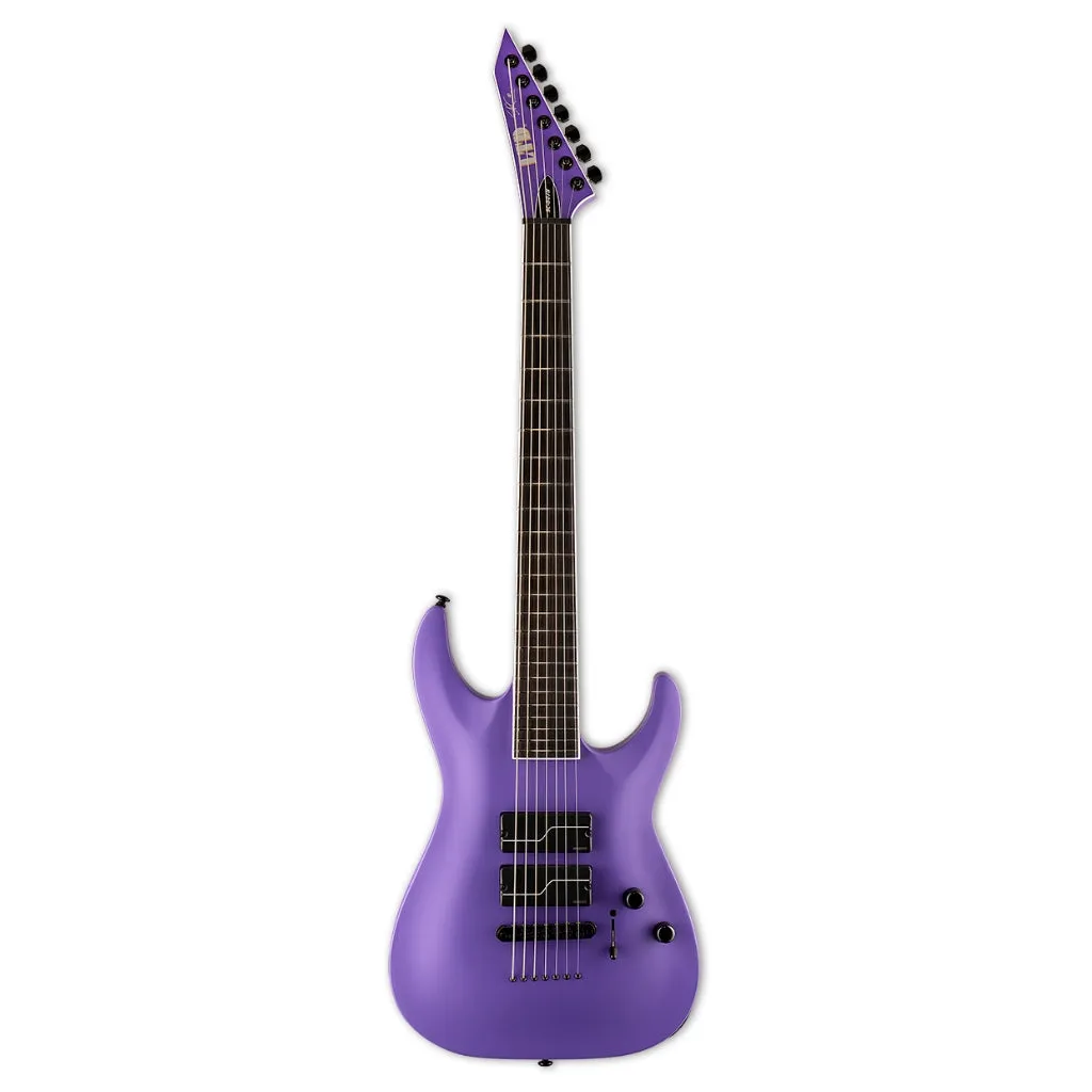 LTD Stephen Carpenter SC-607 Baritone Electric Guitar - Purple Satin