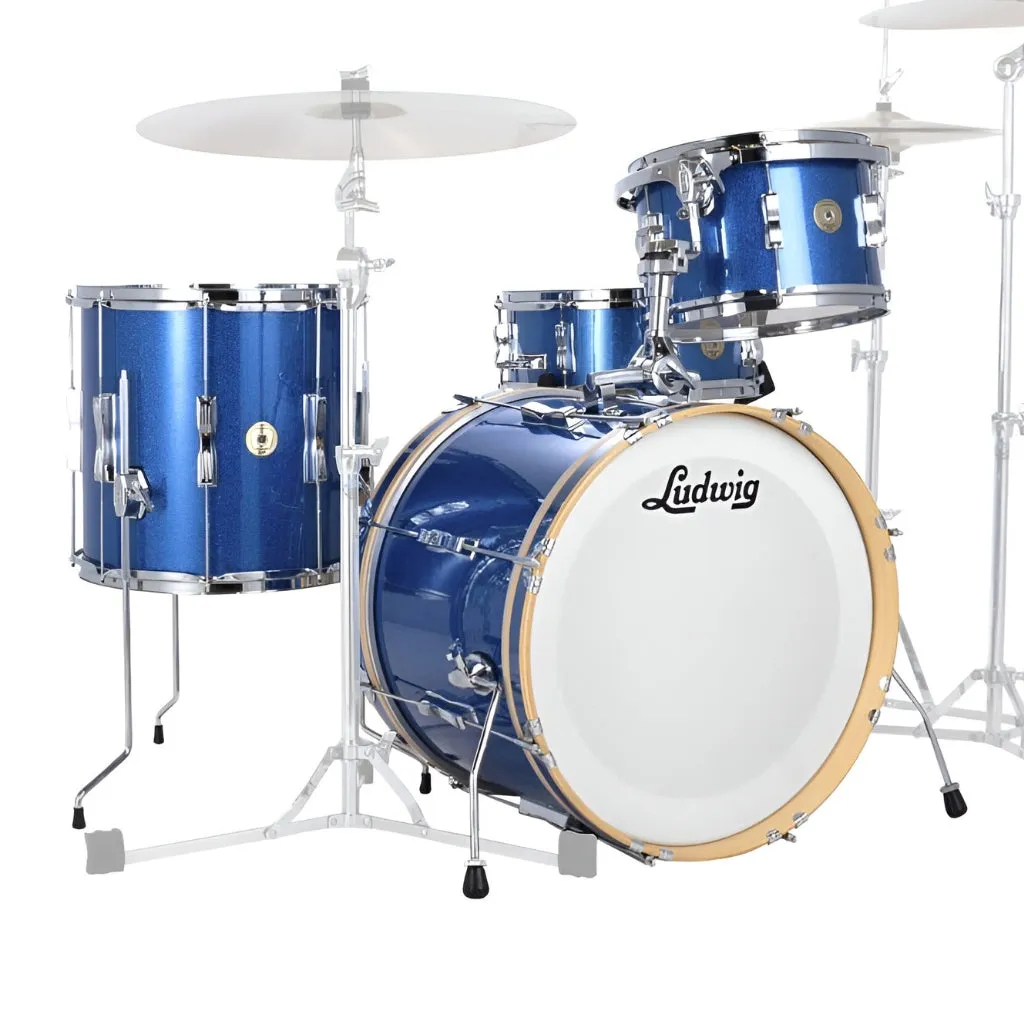 Ludwig Continental Club Fab Plus Shell Pack - Blue Sparkle