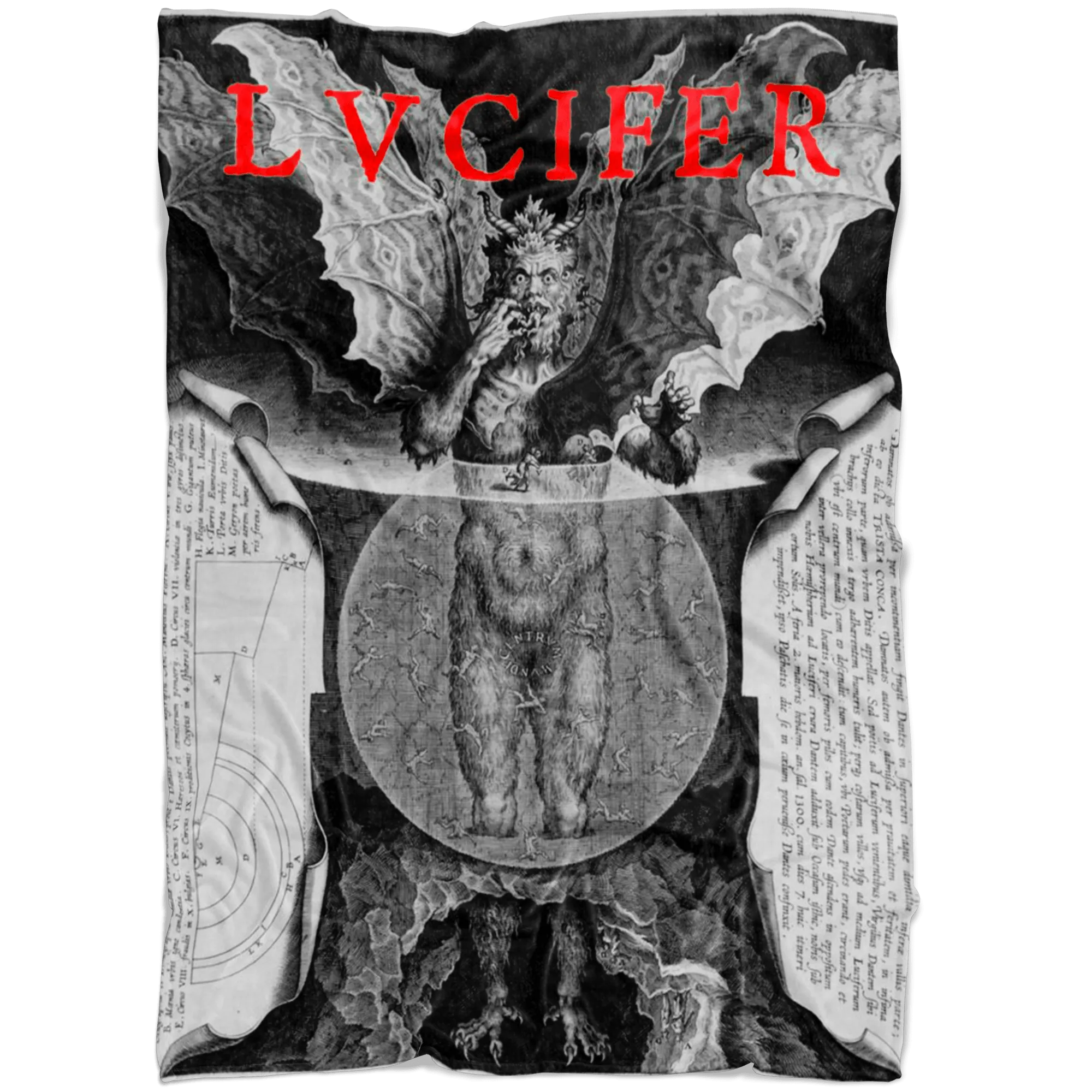 LVCIFER reigning in Hell Fleece Blanket