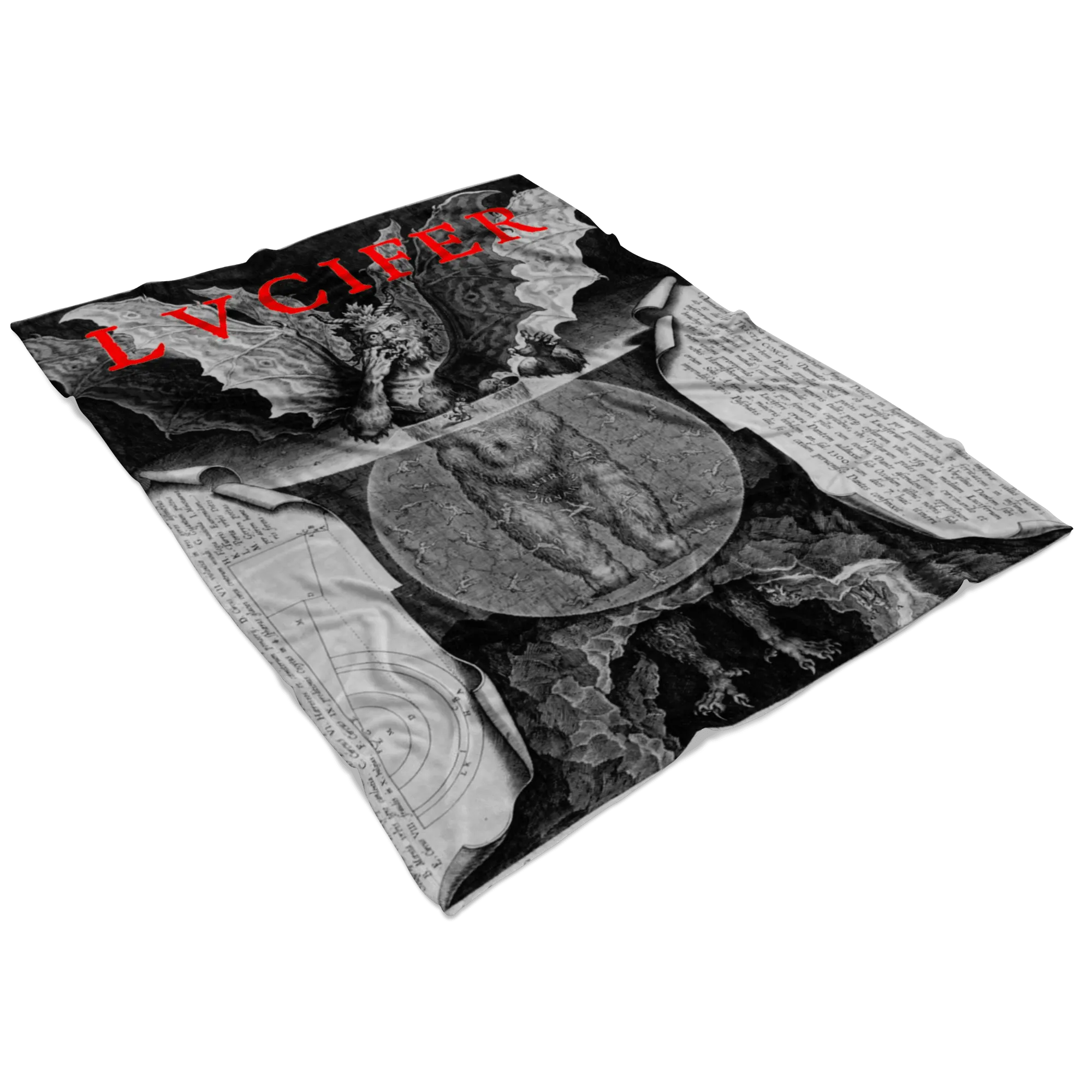 LVCIFER reigning in Hell Fleece Blanket