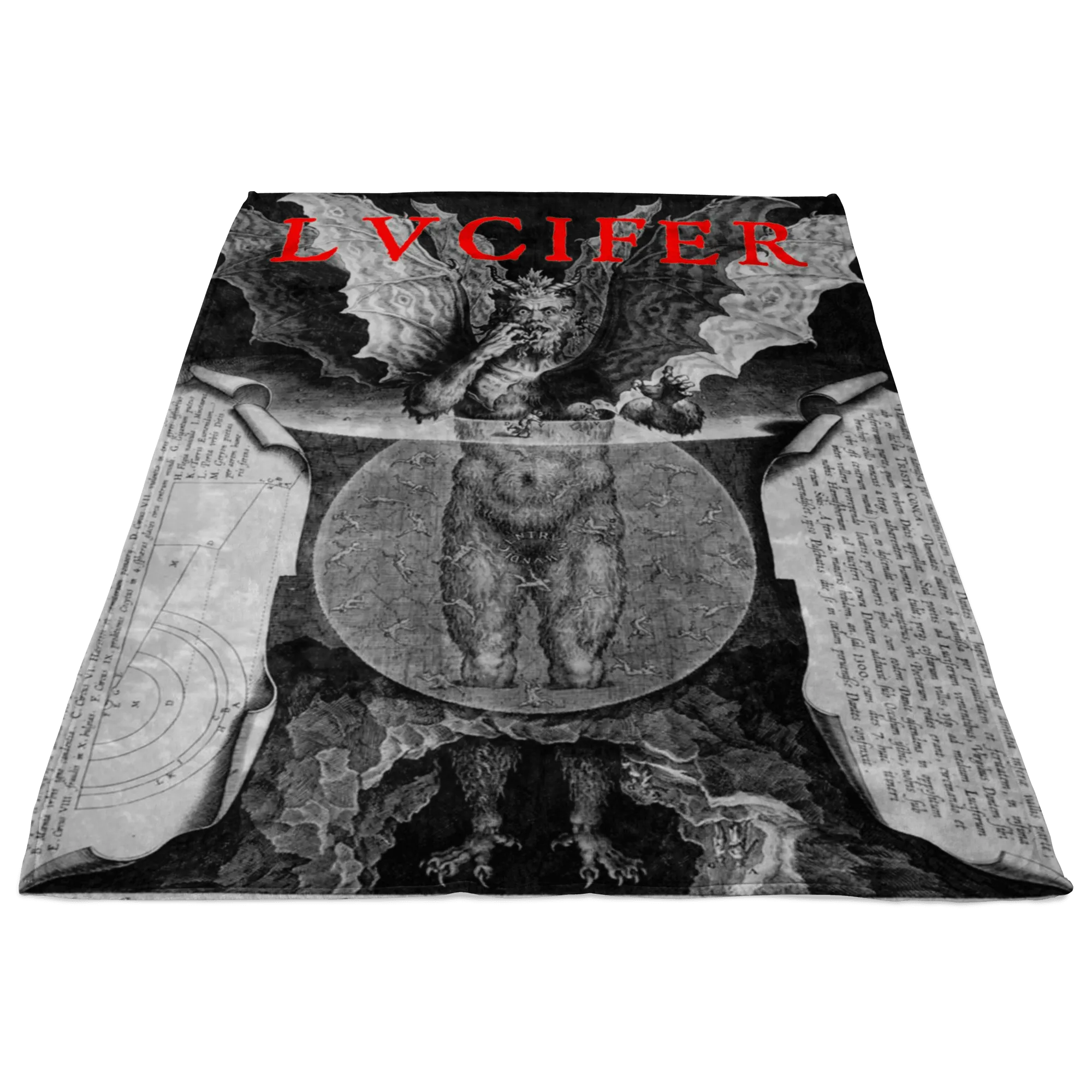 LVCIFER reigning in Hell Fleece Blanket