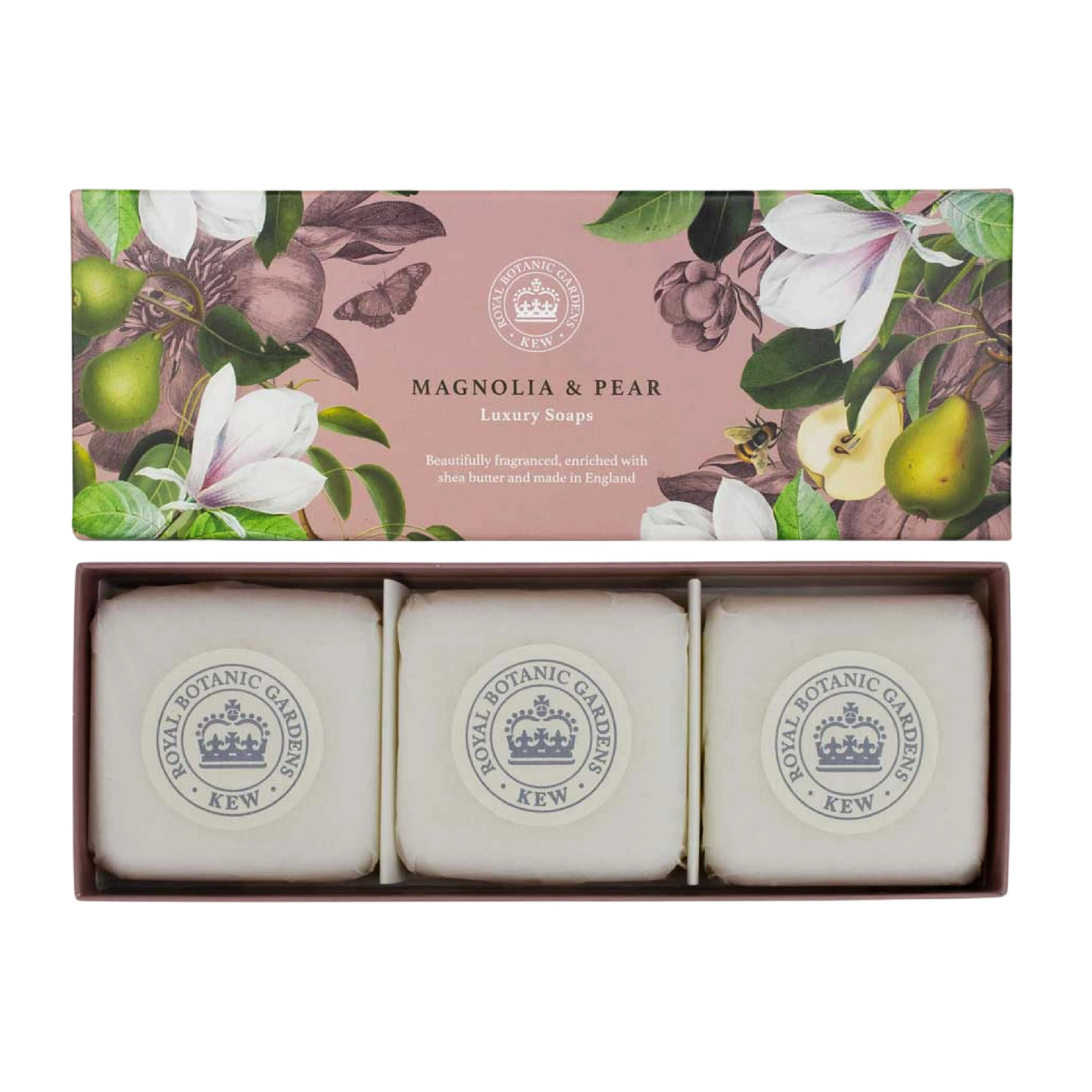 Magnolia & Pear Triple Soap Gift Box