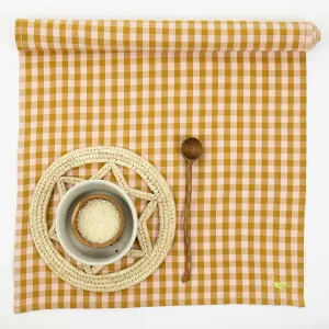 Maria Table Runner - Pink & Mustard