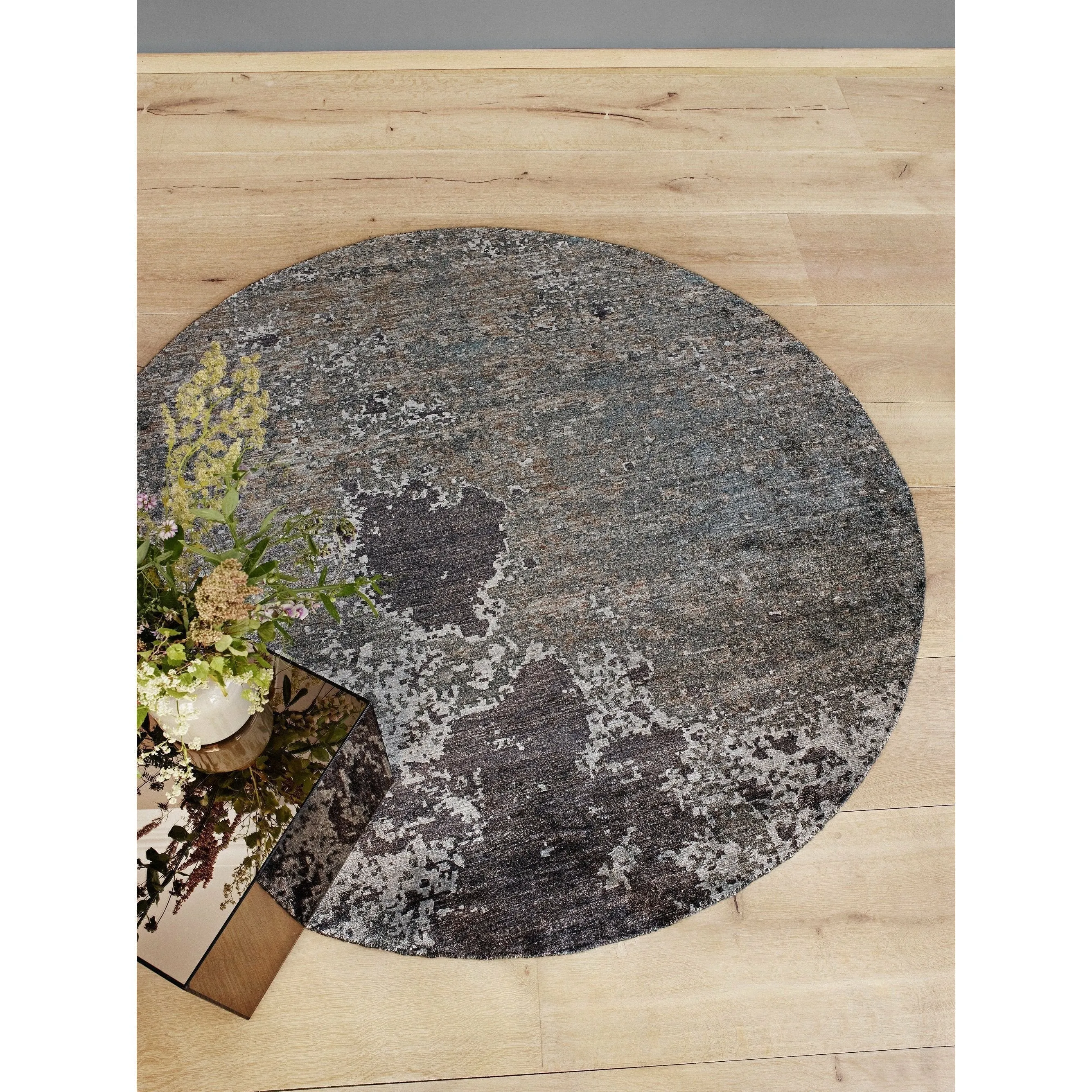 Massimo Moon Night Rug Bamboo Round, ø 200 Cm