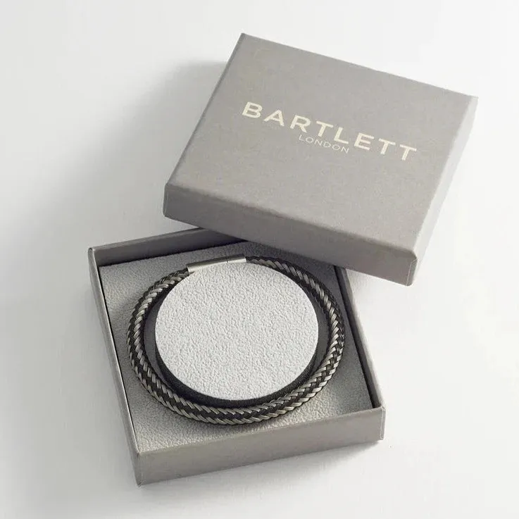 Men's Stainless Steel Mesh Bracelet | Grey & Black