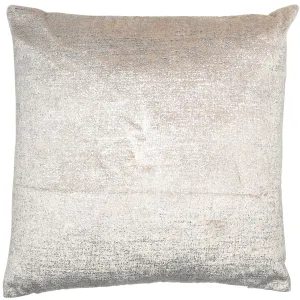 Metallic Velvet Cushion | Silver | 56x56cm