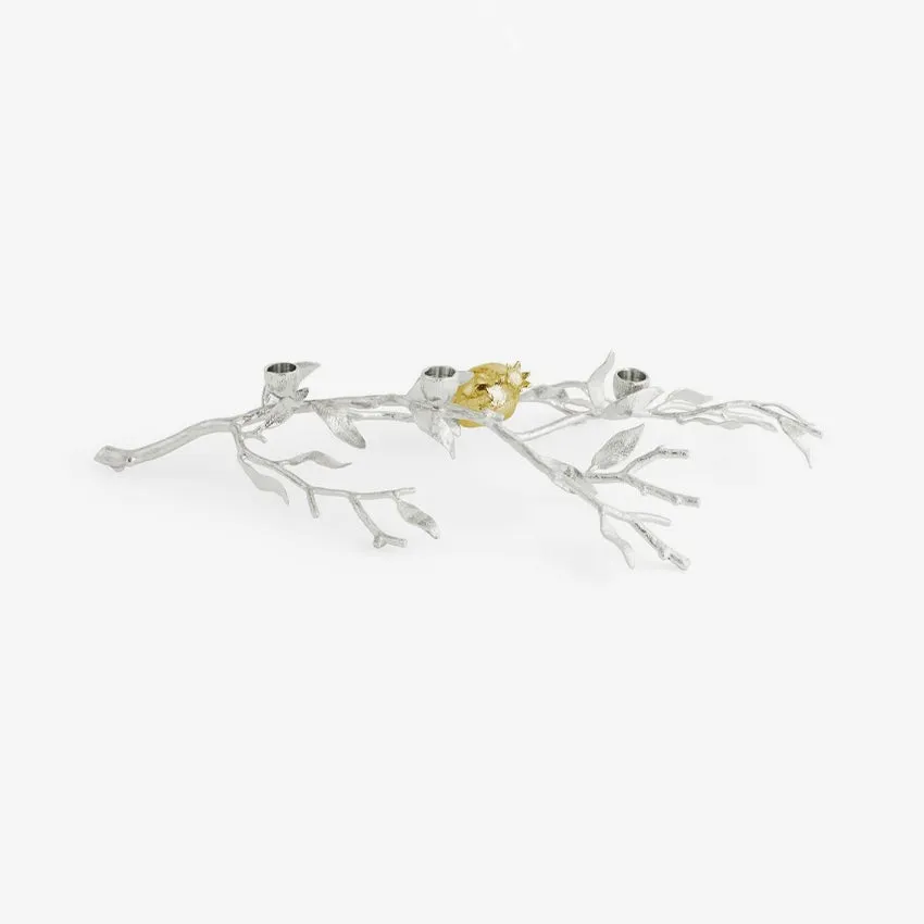 Michael Aram | Pomegranate Low Candleholders - Silver & Gold