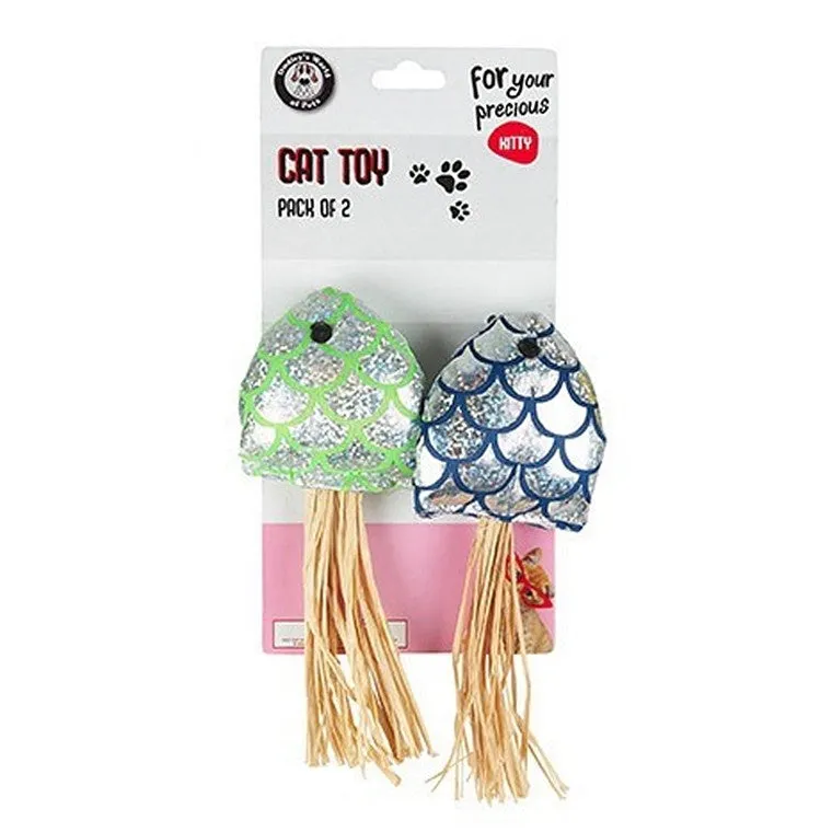 Mini Cat Toys, 2pk, Asstd Designs