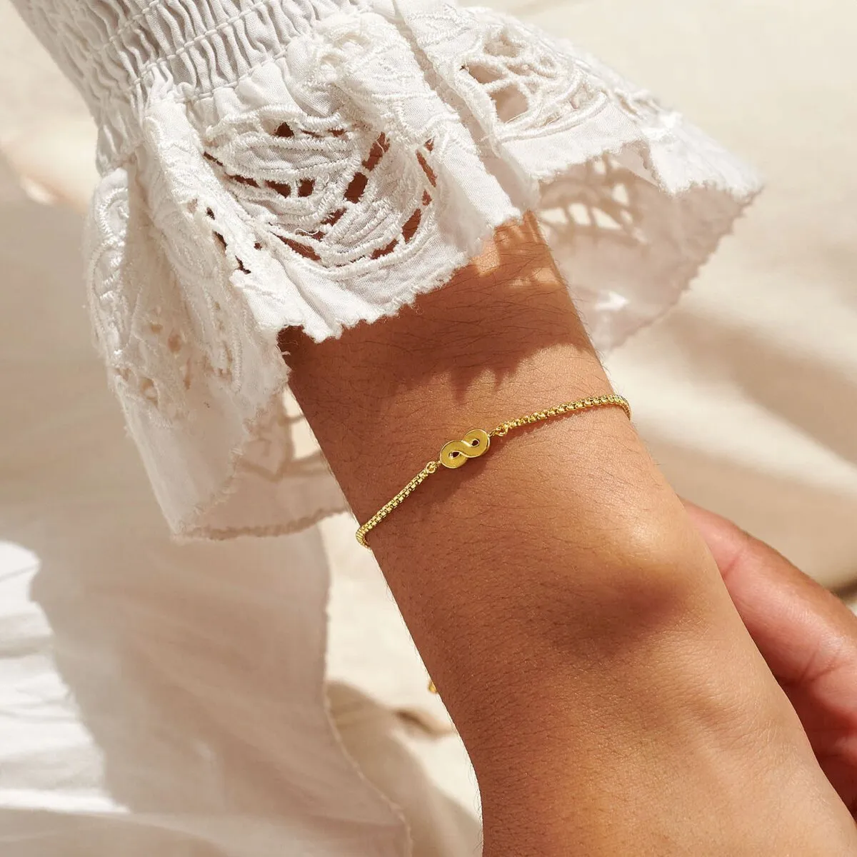 Mini Charms Infinity Bracelet | Gold Plated