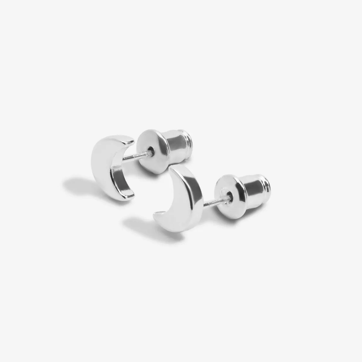 Mini Charms Moon Earrings | Silver Plated