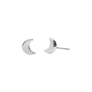 Mini Charms Moon Earrings | Silver Plated