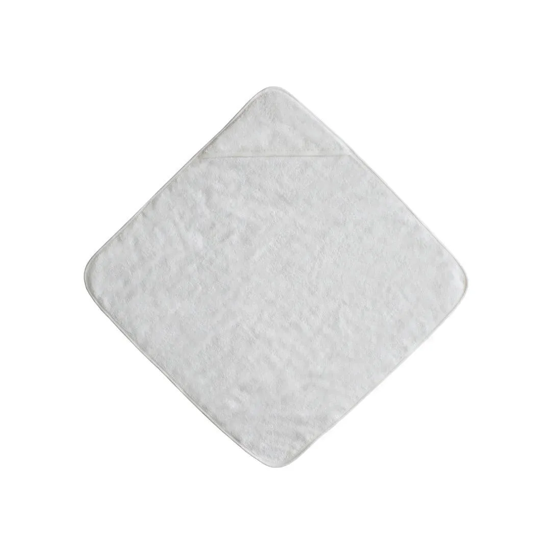Mushie Hooded Towel - Pearl