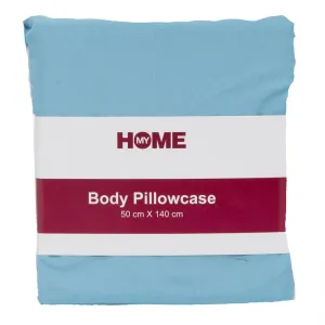 My Home Microfibre Body Pillowcase, Blue