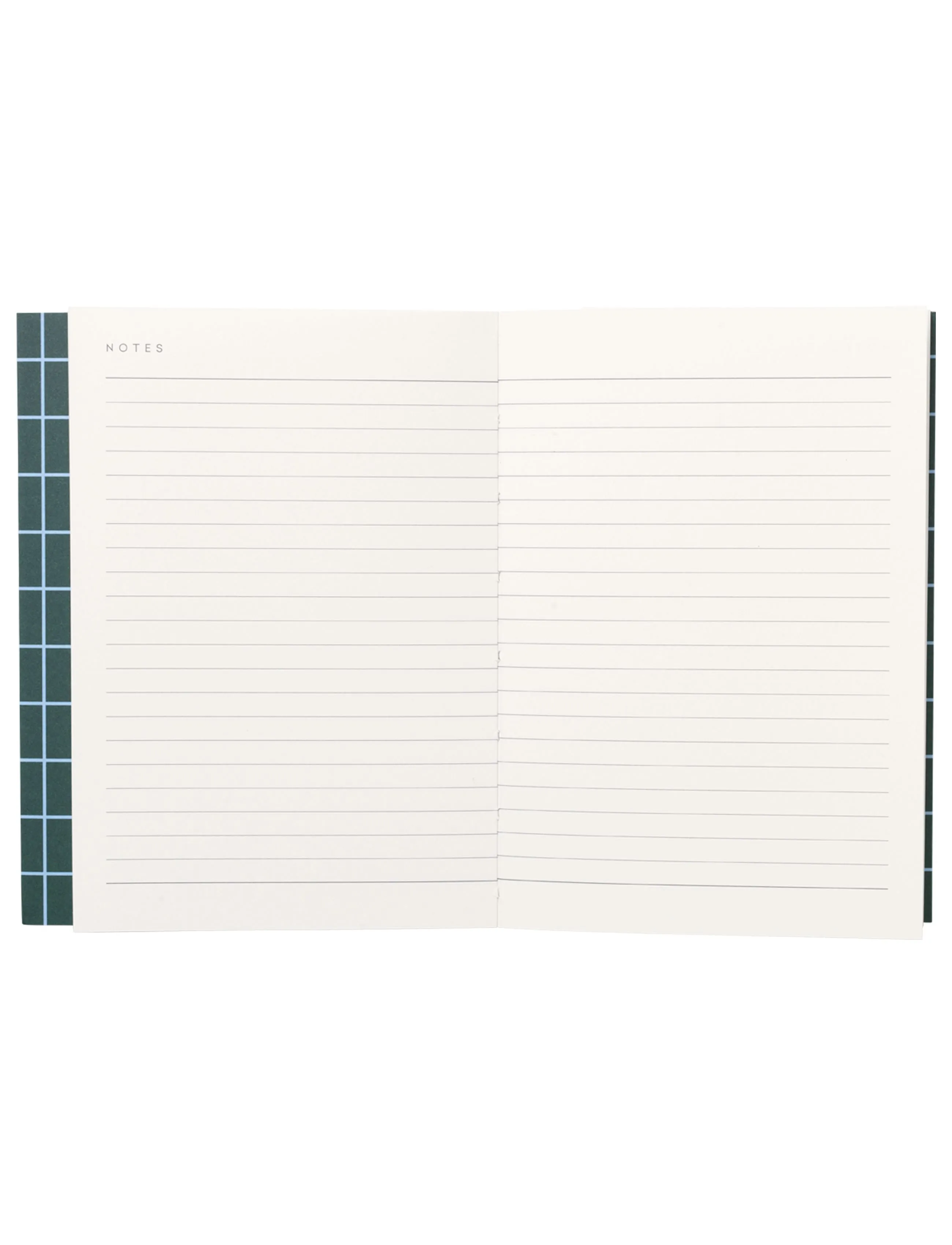 Notem Studio Uma Flat Lay Paper Notebook Small, Dark Green