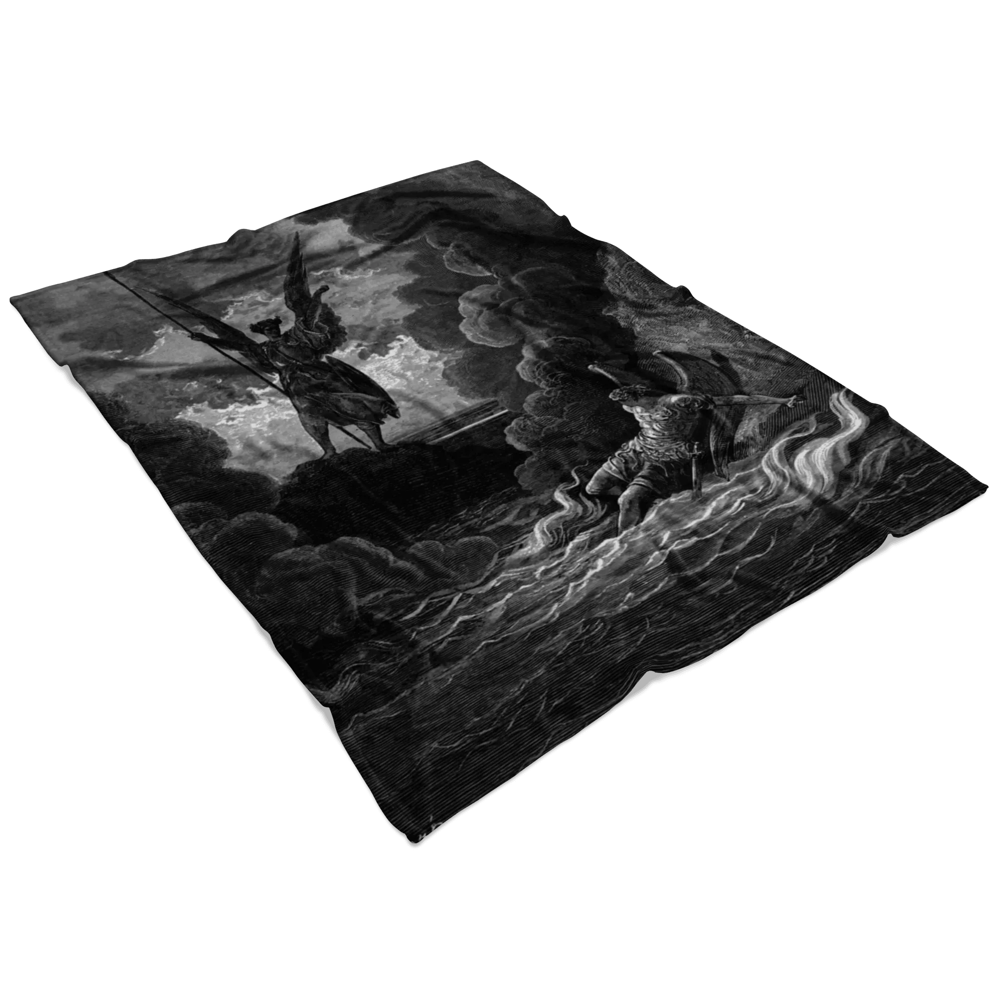 Paradise Lost Satan Summoning Fallen Angels Fleece Blanket
