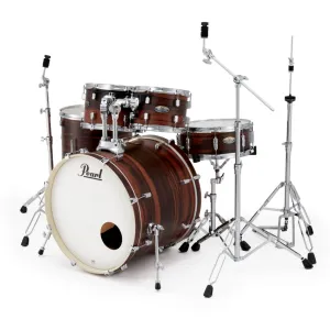 Pearl DMPC905SP/C-828K Decade Maple 5piece Fusion Kit with Hardware - Matte Dark Walnut