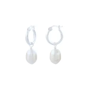 Pearl Drop Earrings | Sterling Silver