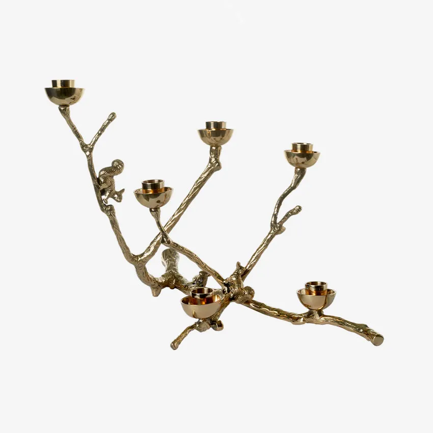 Polspotten | Twiggy with Squirrels Candle Holder