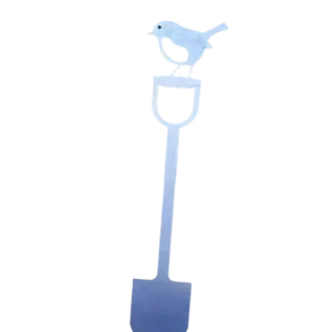 Poppy Forge Robin on a Spade Garden Silhouette