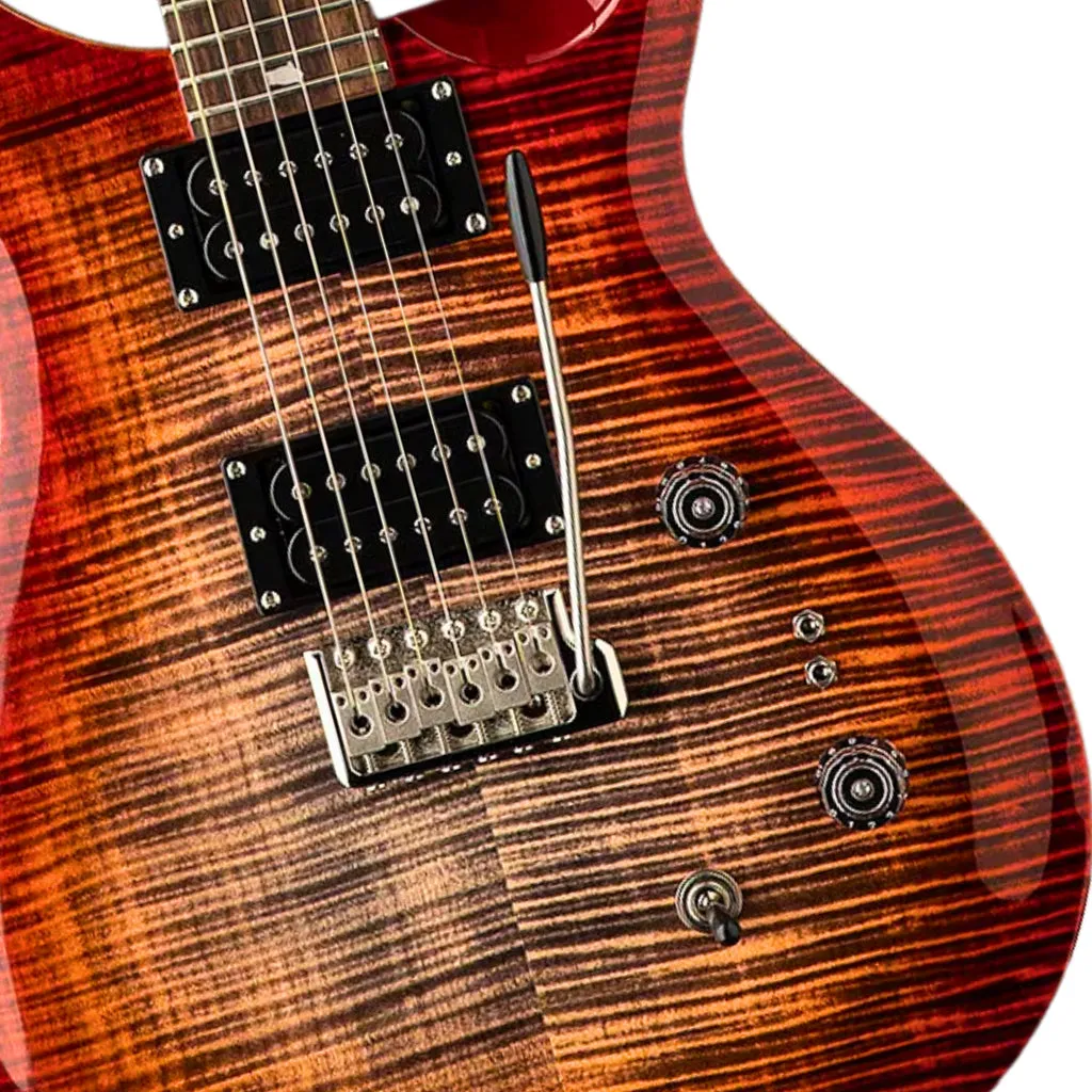 PRS SE Custom 24 08 - Charcoal Cherry Burst