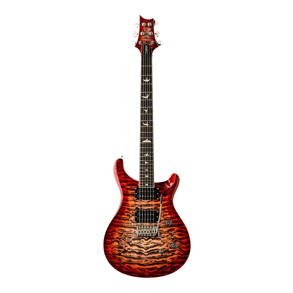 PRS SE Custom 24 08 Quilt - Charcoal Cherry Burst