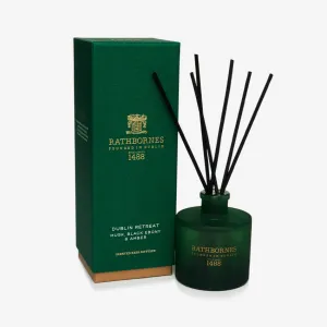 Rathbornes 1488 | Dublin Retreat Scented Reed Diffuser (Musk, Black Ebony & Amber)