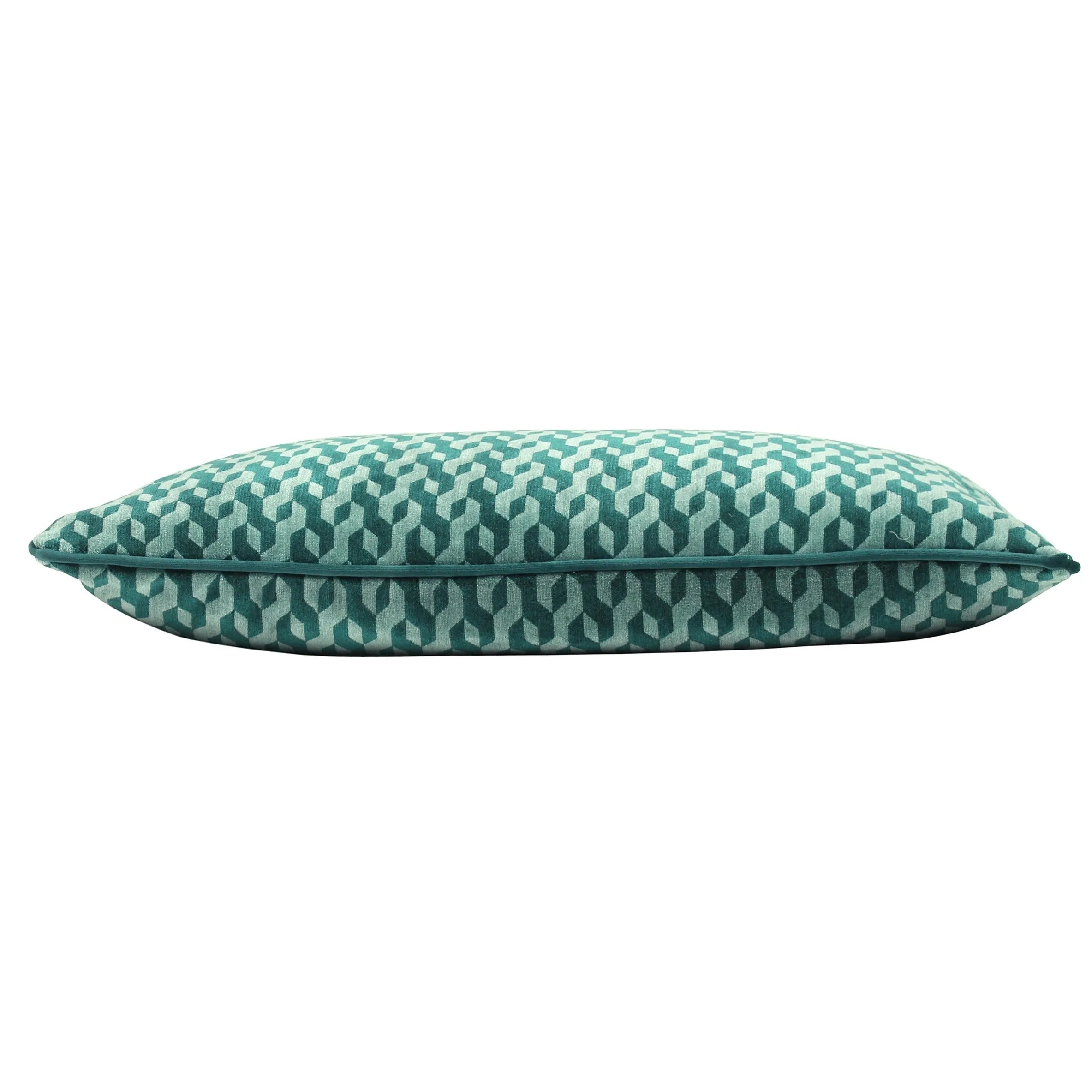 Rectangular Geometric Cushion | Teal | 40x60cm
