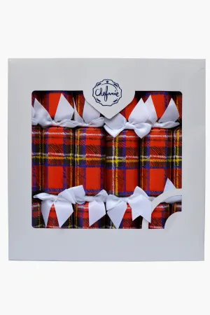 Red Plaid Poppers Set of 6