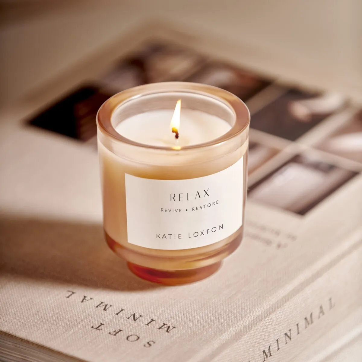 'Relax' Sentiment Candle | English Pear & White Tea