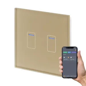 Retrotouch Crystal  Touch WIFI Switch 240v 2G Brass