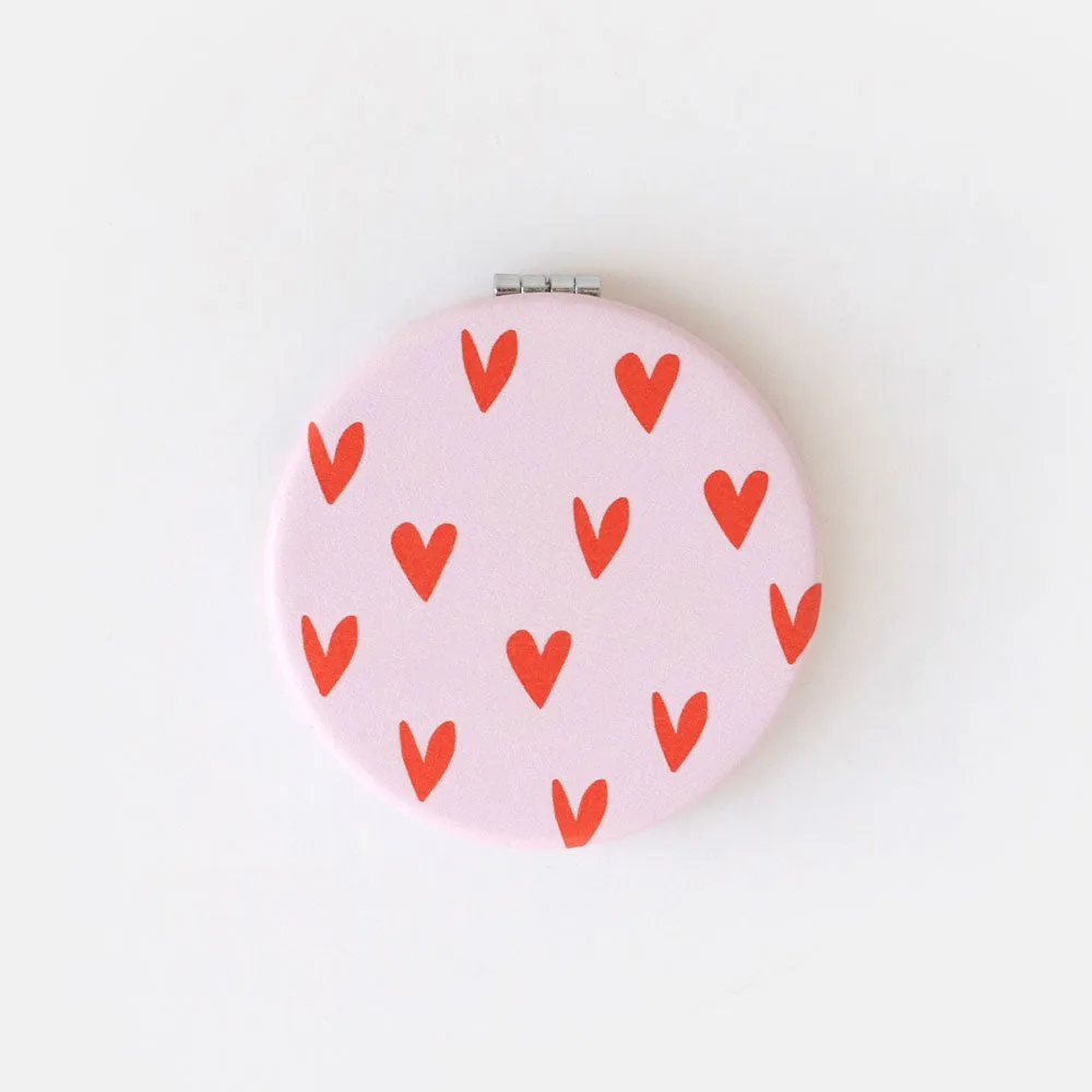 Round Pocket Mirror | Heart