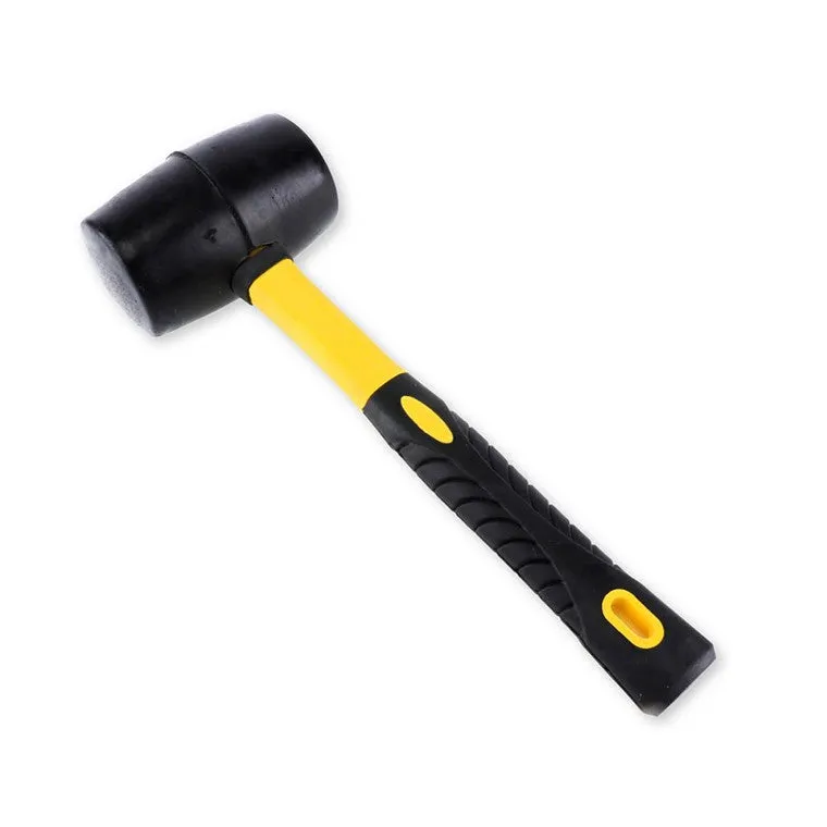 Rubber Mallet w/ Fibreglass Handle, 16oz