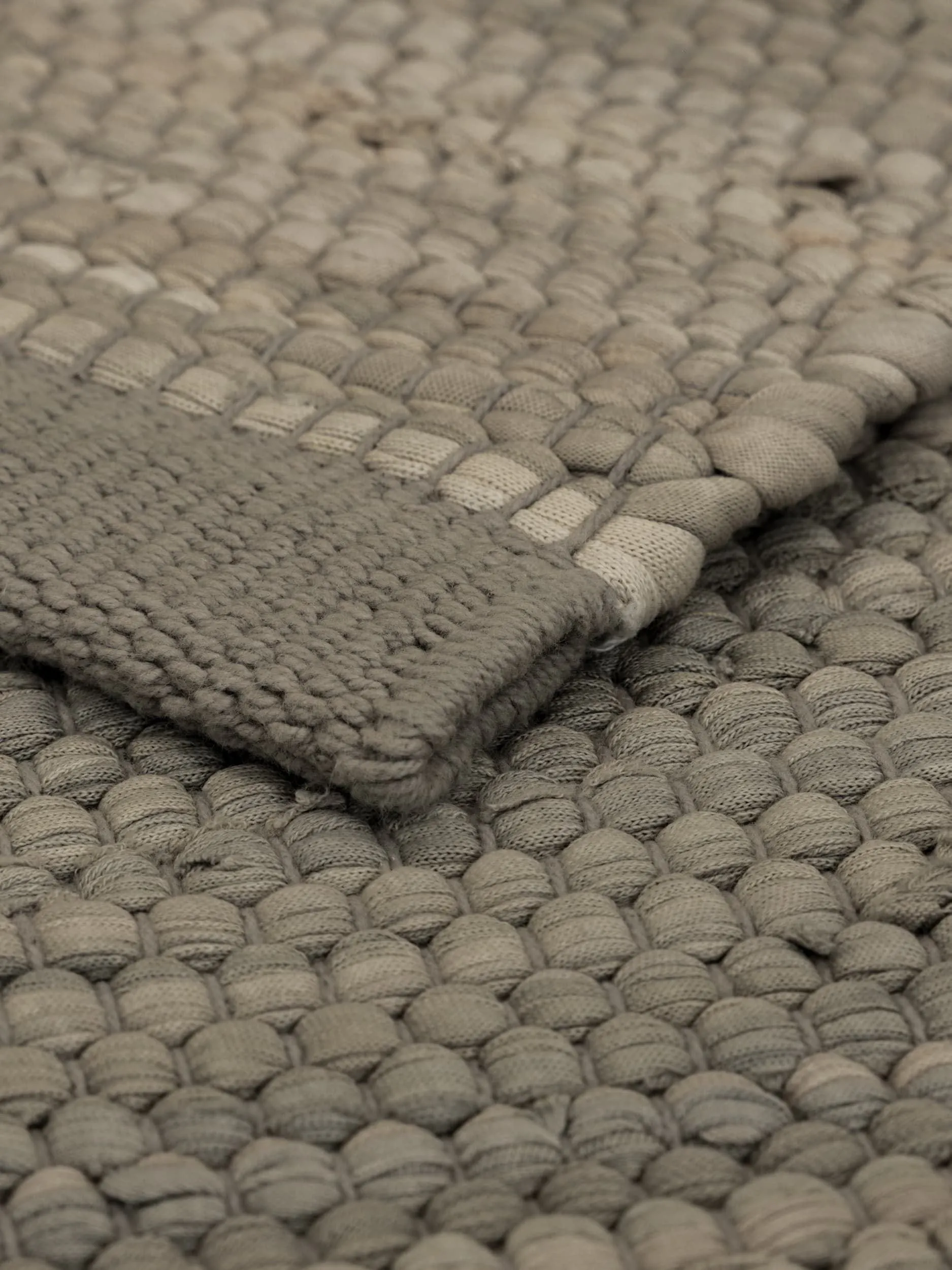 Rug Solid Cotton Rug 140 X 200 Cm, Cashmere