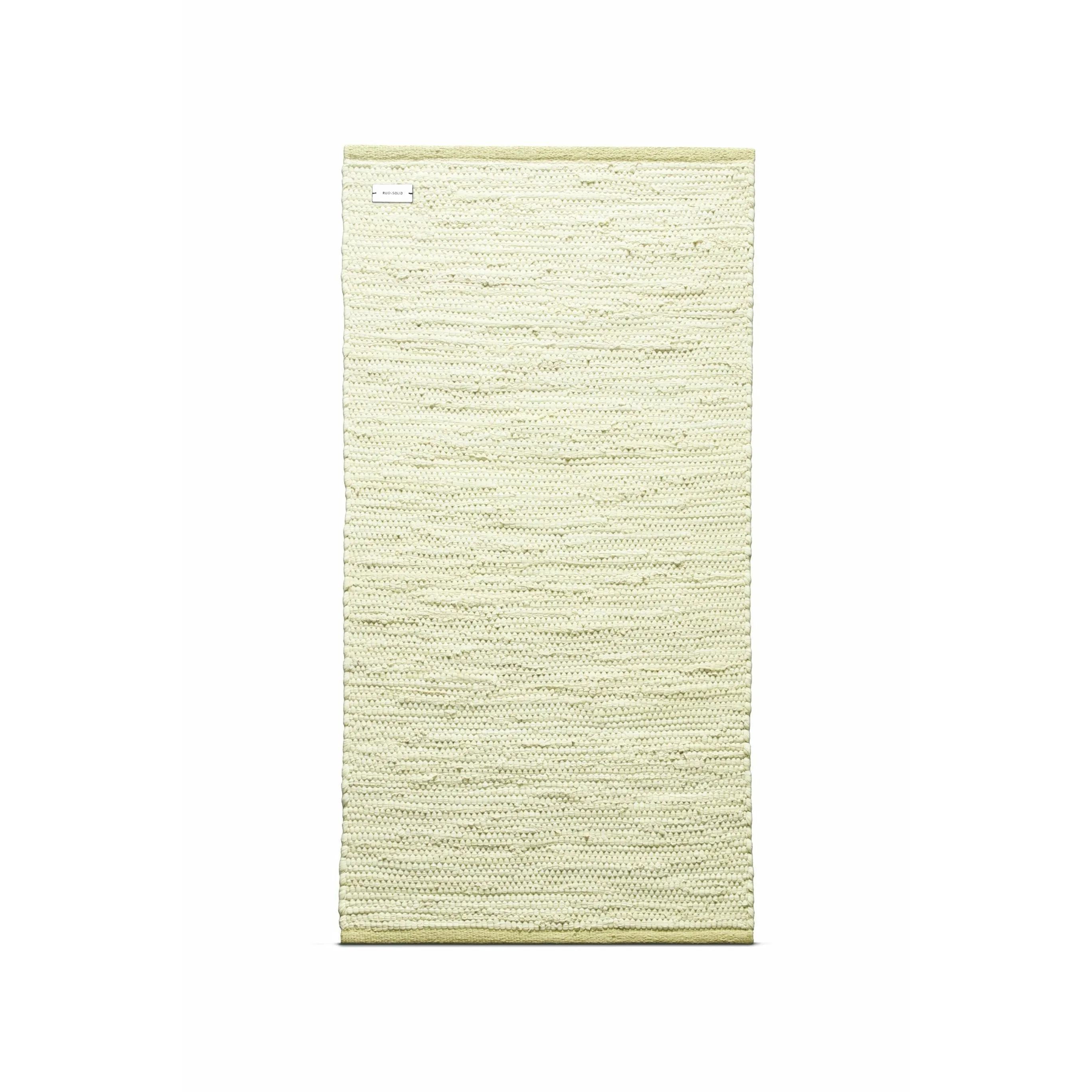Rug Solid Cotton Rug 200x75 Cm, Lemon