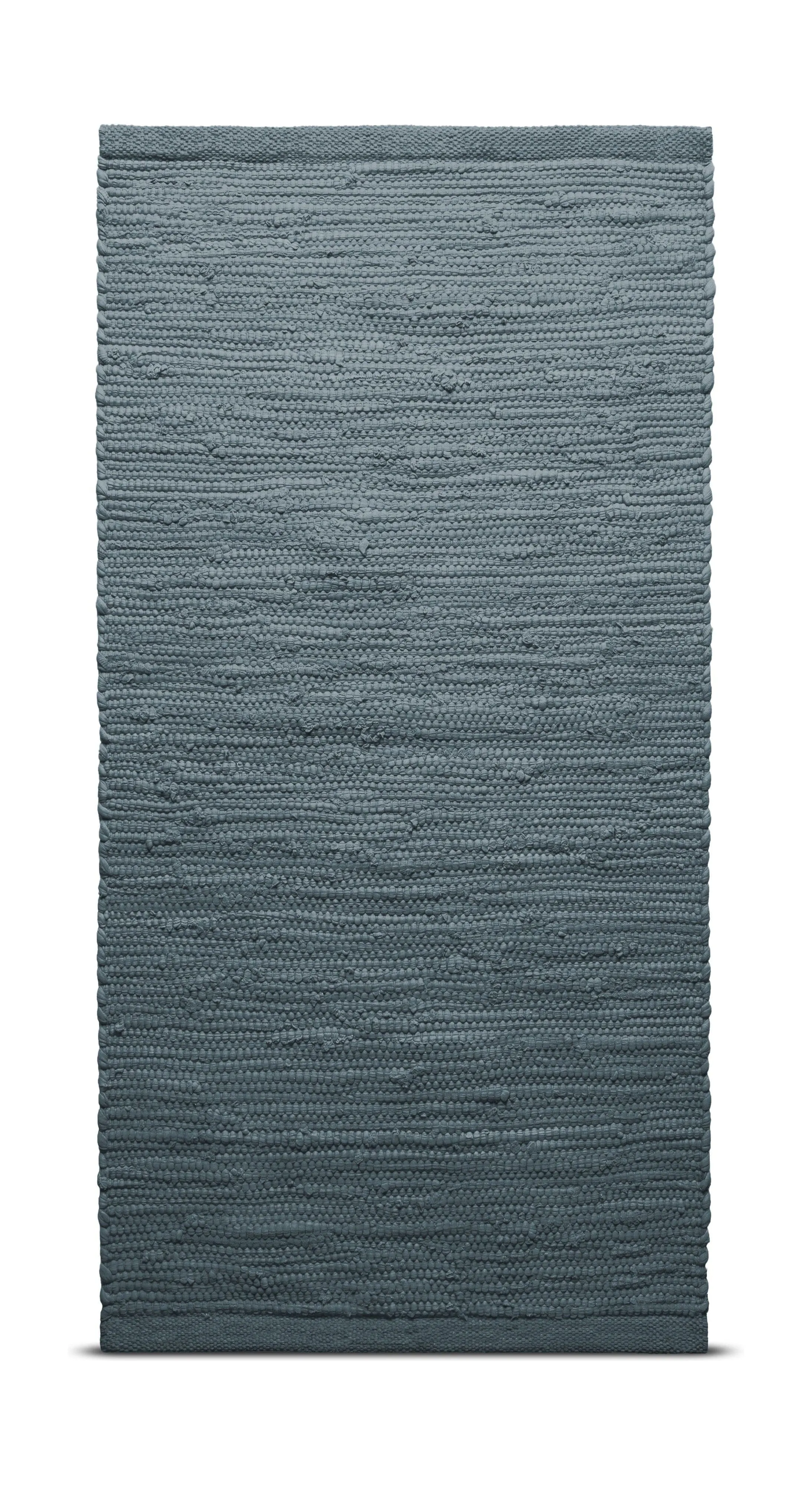 Rug Solid Cotton Rug 60 X 90 Cm, Steel Grey