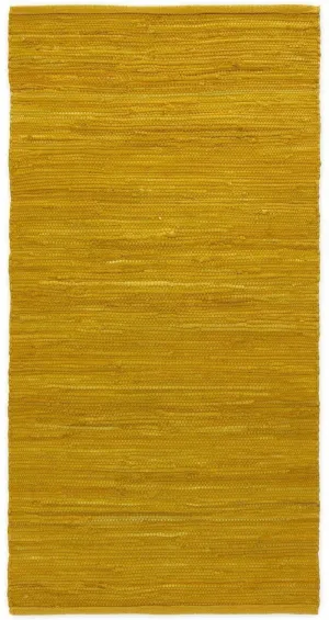 Rug Solid Cotton Rug Burnished Amber, 140 X 200 Cm