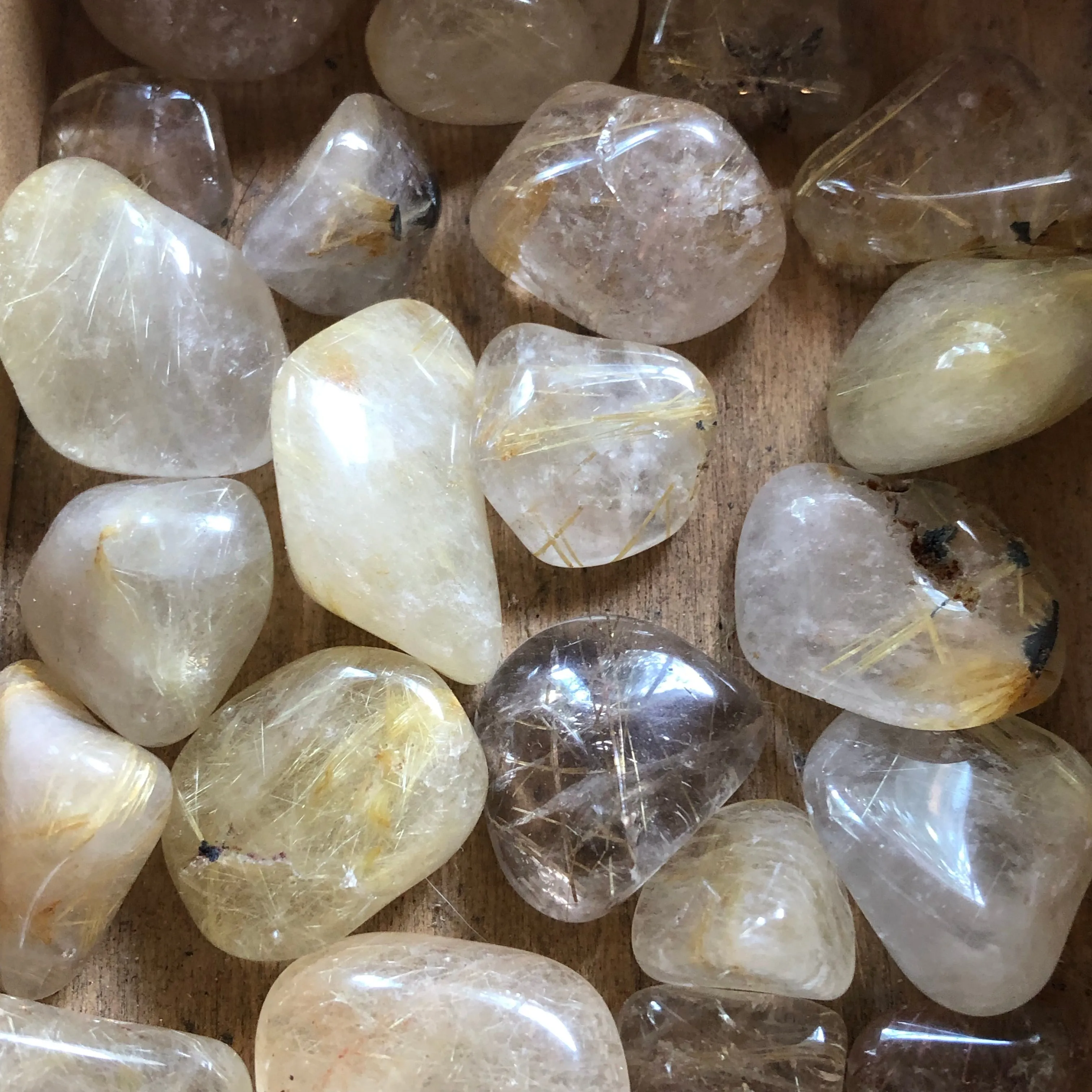 Rutilated Quartz - Tumble Stones