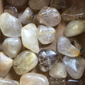 Rutilated Quartz - Tumble Stones
