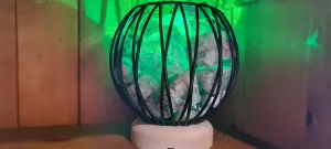 Sale💥COLOUR CHANGING GREEN FLOURITE  CRYSTAL  CAGE LAMP( balance)