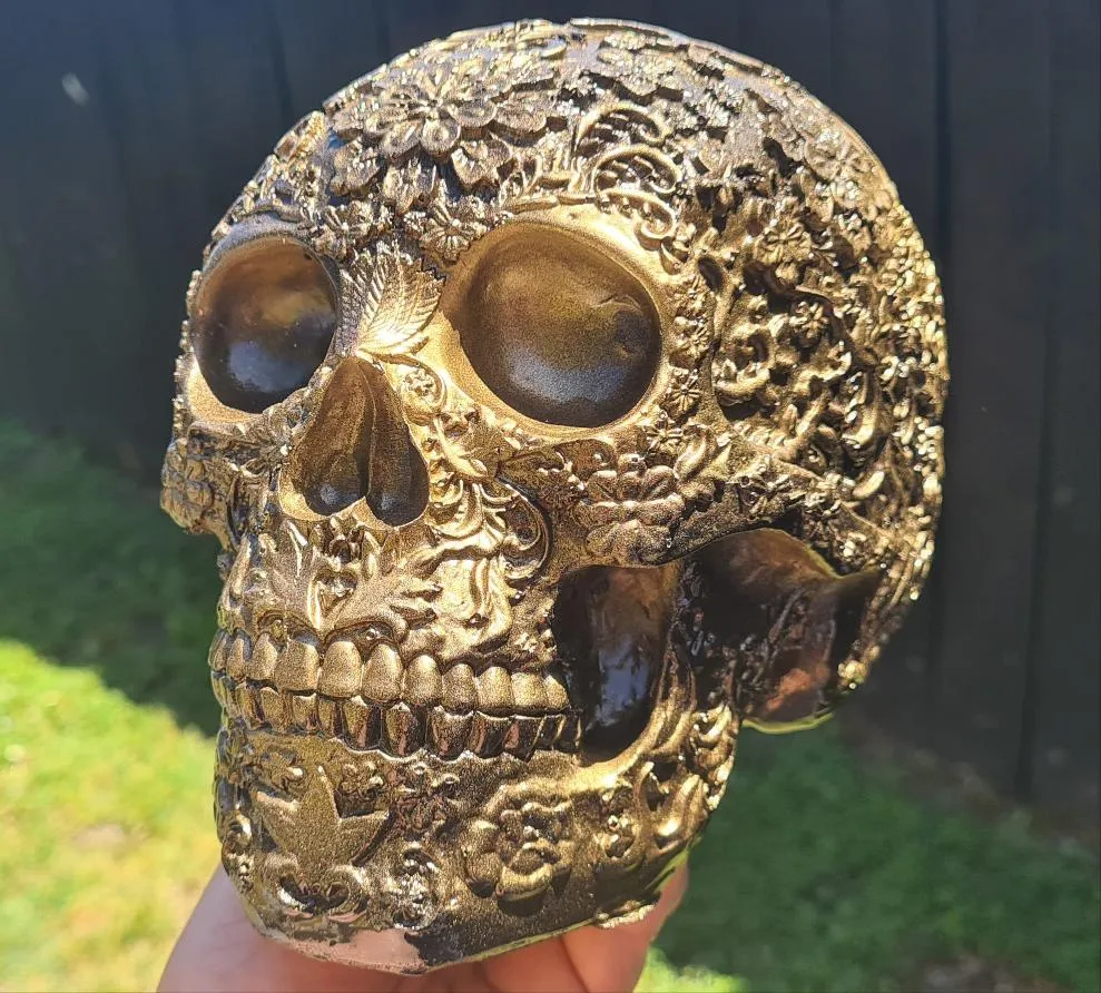 Sale💥FLOWER SKULL CANDY SKULLS-Hand painted by me