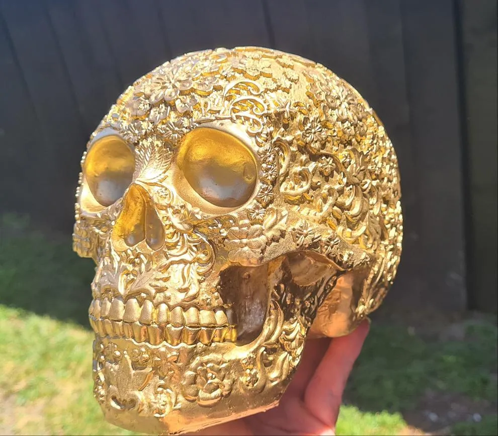 Sale💥FLOWER SKULL CANDY SKULLS-Hand painted by me