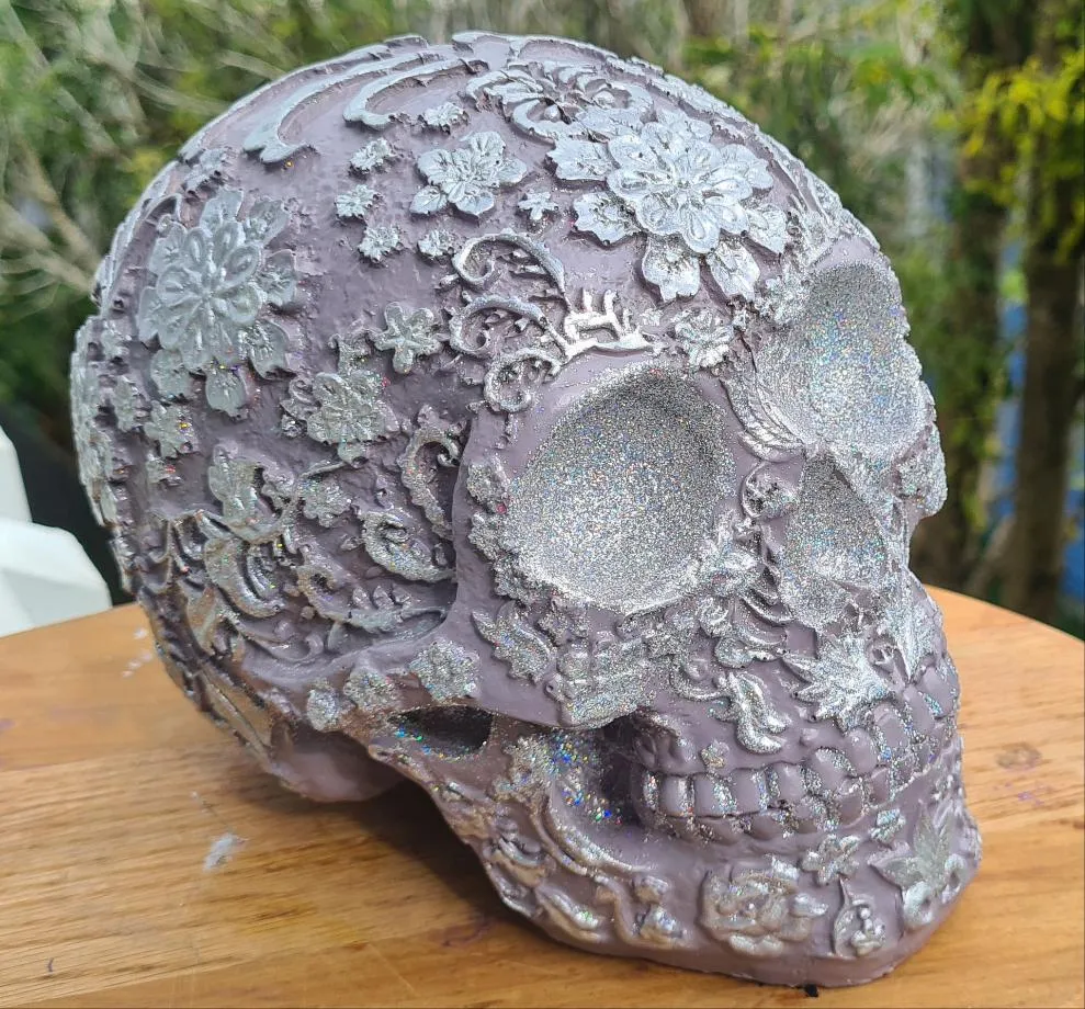 Sale💥FLOWER SKULL CANDY SKULLS-Hand painted by me