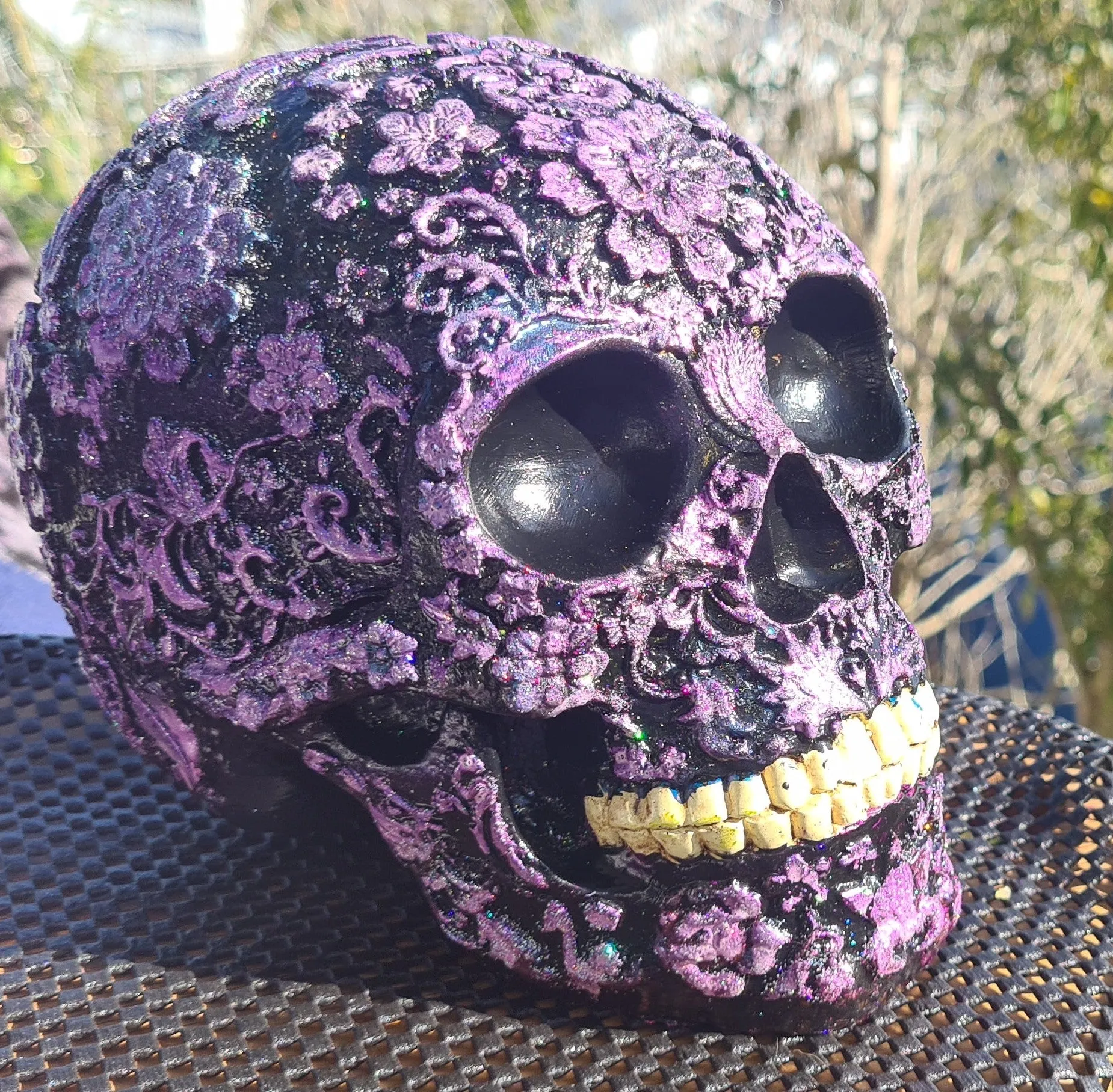 Sale💥FLOWER SKULL CANDY SKULLS-Hand painted by me