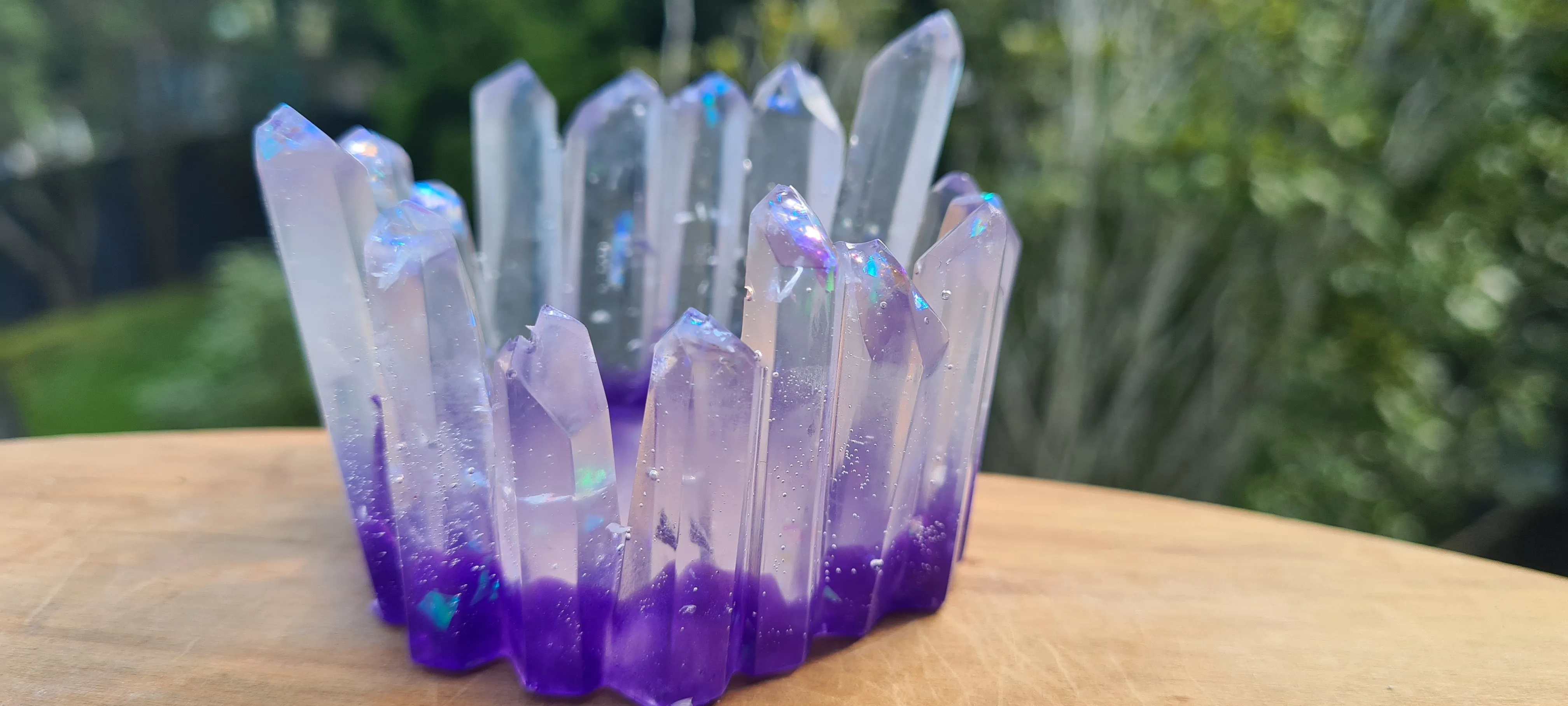 SALE🔥HANDMADE CRYSTAL LOOK T LIGHT HOLDERS-many colours to choose from