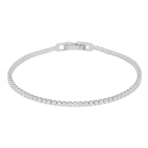 Sally Tennis Bracelet | Silver Plated with Cubic Zirconia