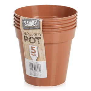 Sankey Flower Pots 5-Pack Terracotta 12.7cm