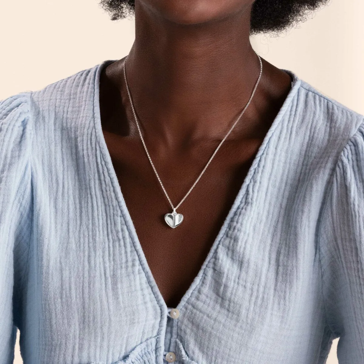 Secret Sentiment 'Heart of Gold' Locket Necklace | Silver & Gold Plated