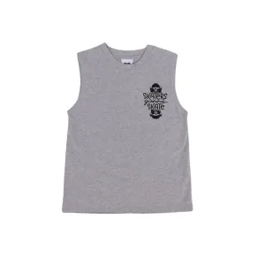 Skate Print Muscle Tank, Size 10