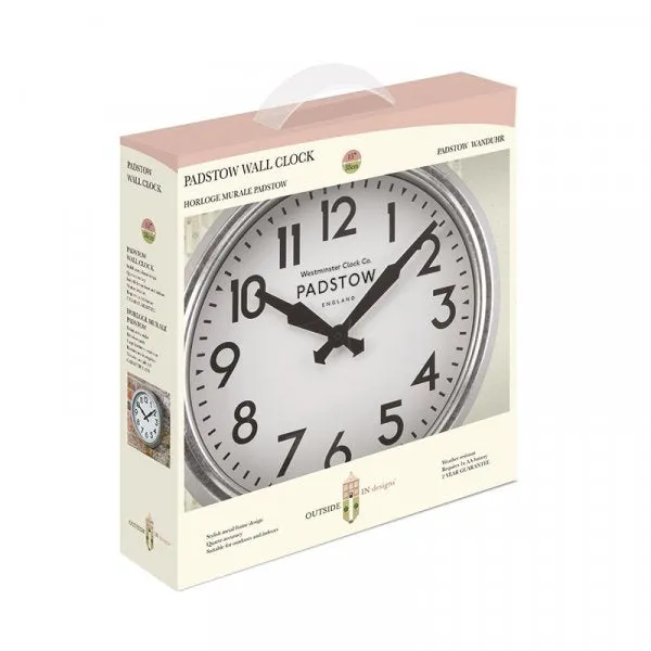 Smart Solar Padstow Wall Clock 15"