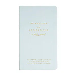 Soft Cover Guided Intentions & Reflections Journal | Duck Egg Blue | 4.75x8"